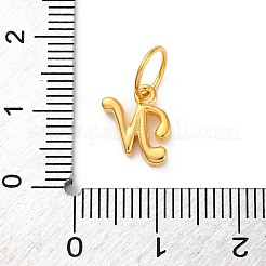 925 ciondolo a forma di lettera in argento sterling con anelli di congiunzione&nbsp;STER-R008-01G-N