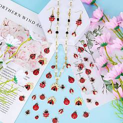 Diy-Kit zum Finden von Marienkäfer-Schmuckherstellung&nbsp;FIND-SZ0003-45
