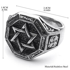 304 Edelstahl Fingerringe für Männer&nbsp;FS-WGB5366-02