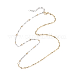 Collane con catena satellitare in acciaio inossidabile 304 da 3 mm per donna&nbsp;NJEW-JN05570