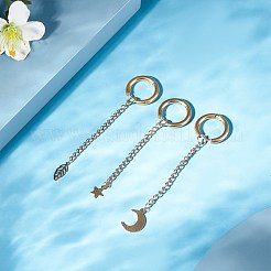 Eisen endet mit Twist-Ketten&nbsp;CH-CH017-G-5cm