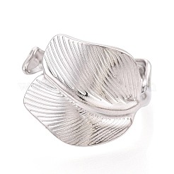 Bagues de manchette réglables en acier inoxydable 304 pour femmes&nbsp;RJEW-N052-03P