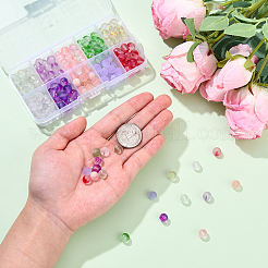 250 Stück 10 Farben mattierte&nbsp;GLAA-YW0005-42