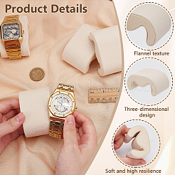 Coussins de présentation de montres/bracelets en velours&nbsp;ODIS-WH0043-201A