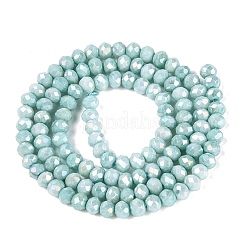 Brins de perles de verre rondelles électrolytiques anti-ternissement&nbsp;EGLA-T021-3mm-17-06