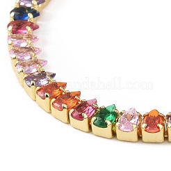 Tennisarmband aus Zirkonia&nbsp;BJEW-L652-24G-01