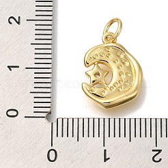 Porte micro ouvrent pendentifs zircone cubique en laiton de placage&nbsp;KK-I720-41G