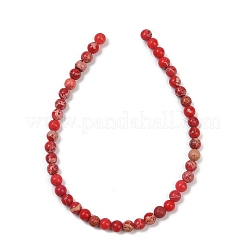 Gefärbte natürliche Regalit/Imperial Jaspis/Meeressediment Jaspis Perlen Stränge&nbsp;G-B124-C04