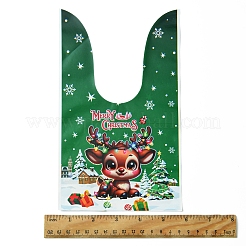 60 Stück 3 Farben Weihnachtsthema Kaninchen geformt Süßigkeiten Plastiktüten&nbsp;ABAG-FS0001-05