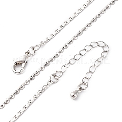 Collane con catena a maglie in ottone da donna&nbsp;NJEW-D302-13P