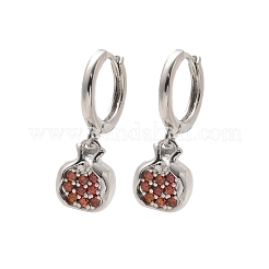 Ottone zirconi Orecchini a cerchio&nbsp;EJEW-Q015-02P-C