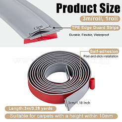 Tiras protectoras de bordes autoadhesivas de TPE&nbsp;DIY-WH0899-130A