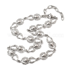 Halsketten mit Spinnengliedern aus Edelstahl 304 für Damen und Herren&nbsp;NJEW-A043-06P