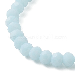 Bracelets ajustables en verre et perles d'acier inoxydable 304&nbsp;BJEW-JB13036
