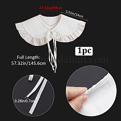 1 colletto finto staccabile in poliestere da donna&nbsp;AJEW-GF0007-68