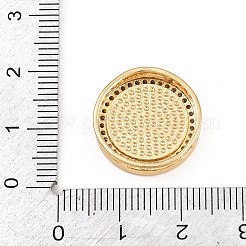 Zircone cubique micro pavée de laiton avec perles d'émail&nbsp;KK-L275-61G-01
