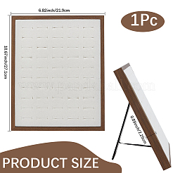 Espositore portafoto in legno con 50 slot per orecchini e tappetino in velluto&nbsp;ODIS-SC0001-10
