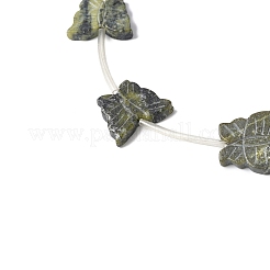 Fili di perle naturali di turchese giallo (diaspro)&nbsp;G-B136-A12