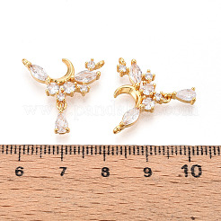 Pendentifs avec zircon cubiques à micro-pavés en laiton&nbsp;X1-KK-N263-46G