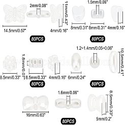 400pcs 5 perles d'imitation en plastique ABS de style&nbsp;KY-FH0001-13