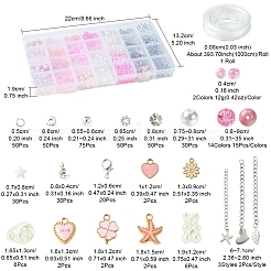 DIY-Sets zur Herstellung von Armbändern aus runden Glas- und CCB-Kunststoffperlen&nbsp;DIY-FS0007-56B
