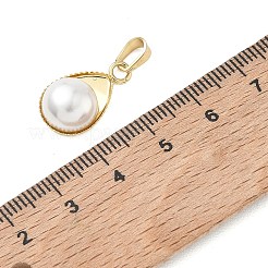 Anhänger aus Messing und Muschelperlen&nbsp;PALLOY-JF05622