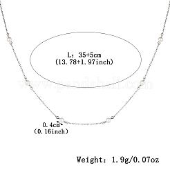 Collana di perline in argento s925 con ciondolo geometrico&nbsp;DH9261