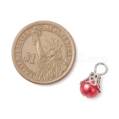 9 pendentif en perle de verre nacré&nbsp;PALLOY-JF04231-02