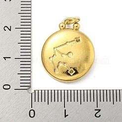 304 pendenti in acciaio inossidabile con montatura in strass&nbsp;LS-STAS-O009-01K-G