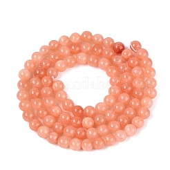 Natur gefärbt gelbe Jade Edelstein-Korn-Stränge&nbsp;X-G-R271-4mm-Y31
