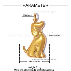 Pendentifs en acier inoxydable 304&nbsp;SA-OY002-58G