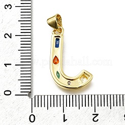 Pendentifs en laiton zircon cubique transparent&nbsp;KK-G521-01G-J-01