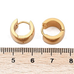 Orecchini a cerchio huggie in acciaio inossidabile 304&nbsp;EJEW-L252-035C-G