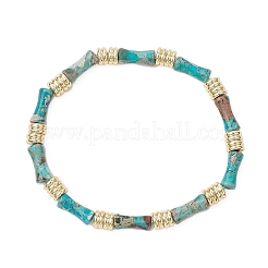 2 Stück 2 Stile synthetische und natürliche Imperial Jaspis Perlen Stretch-Armbänder-Sets&nbsp;BJEW-JB12073