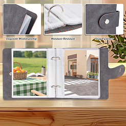 5 Zoll PU-Ledereinband Gartensamen-Aufbewahrungsorganisator 2-Ring-Ordneralbum&nbsp;AJEW-SP0004-72B