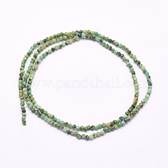 Natürlichen afrikanischen Türkis Perlen Stränge&nbsp;LS-G-F509-29-3mm