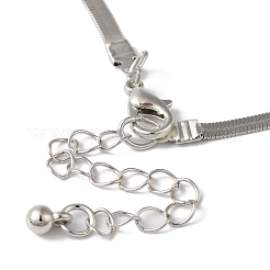 Fußkettchen aus Schlangenkette mit Schleife&nbsp;AJEW-G059-04P