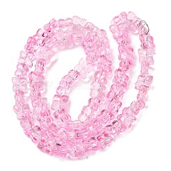 Chapelets de perles en verre transparente  &nbsp;GL-CBAAE04-01B