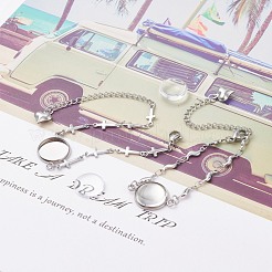 9 Stück 9 Stil 304 Edelstahl Armbandherstellung&nbsp;STAS-UN0027-11