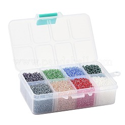Fgb 200g 8 Farben 12/0 Güteklasse A runde Glasperlen&nbsp;SEED-JP0010-02-2mm