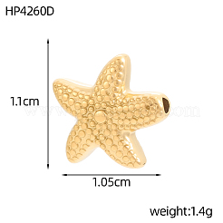 304 Edelstahlperlen&nbsp;STAS-OY017-54G