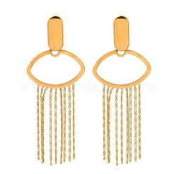 Pendientes con borlas de acero inoxidable 304&nbsp;EJEW-Z098-04G