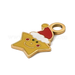 Weihnachten 304 Edelstahl Emaille Charms&nbsp;LS-STAS-I356-02G-03