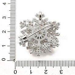 Drehbare Schneeflockenbroschen für Damen&nbsp;JEWB-B023-01P