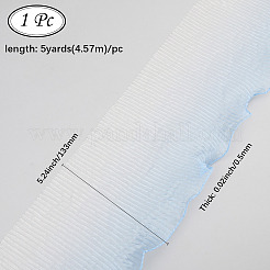 5 Yards plissiertes Spitzenband aus Polyester&nbsp;OCOR-GF0004-84D