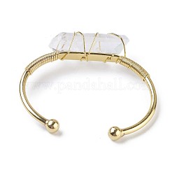 Bracelets manchette en laiton&nbsp;BJEW-F386-02G