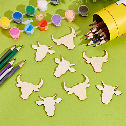 60 pièce de 2 styles de feuilles de bois non finies&nbsp;DIY-OC0010-52