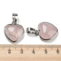 Natürlichen Rosenquarz Anhänger&nbsp;G-I358-A22