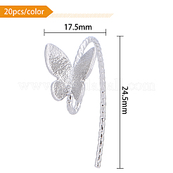 Ganci di orecchini in ottone&nbsp;KK-BC0006-49