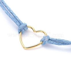Bracciali in cordoncino cerato regolabili&nbsp;BJEW-JB05064-04